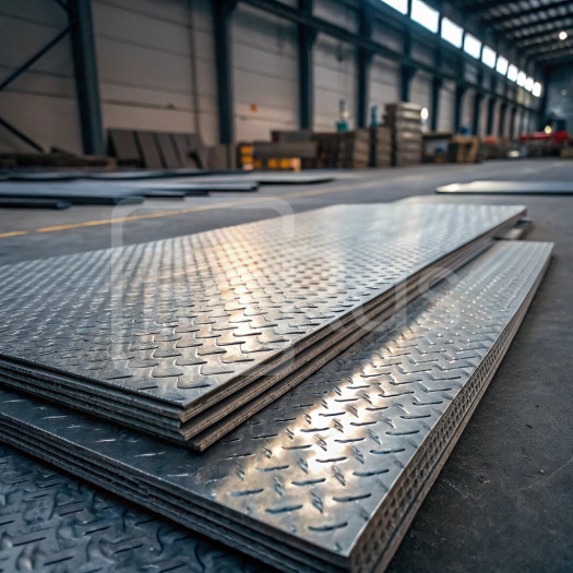 Лист алюминиевый рифленый дуэт 1,6х1000 мм АМг3 ТУ 1-801-20-2008