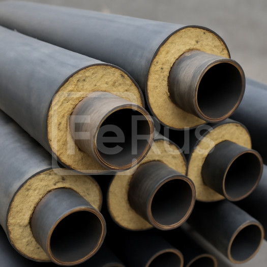 Труба бесшовная в базальтовой изоляции 108х4,5 мм 09Г2С ГОСТ 8732-78