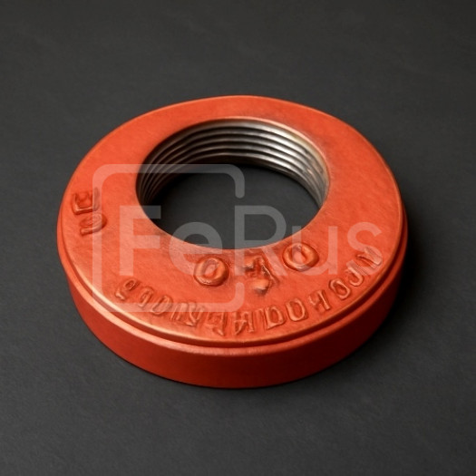 Заглушка-переходник под резьбу грувлок ковкий чугун ДУ 100x40 (ДН 114x48) 4x11/2